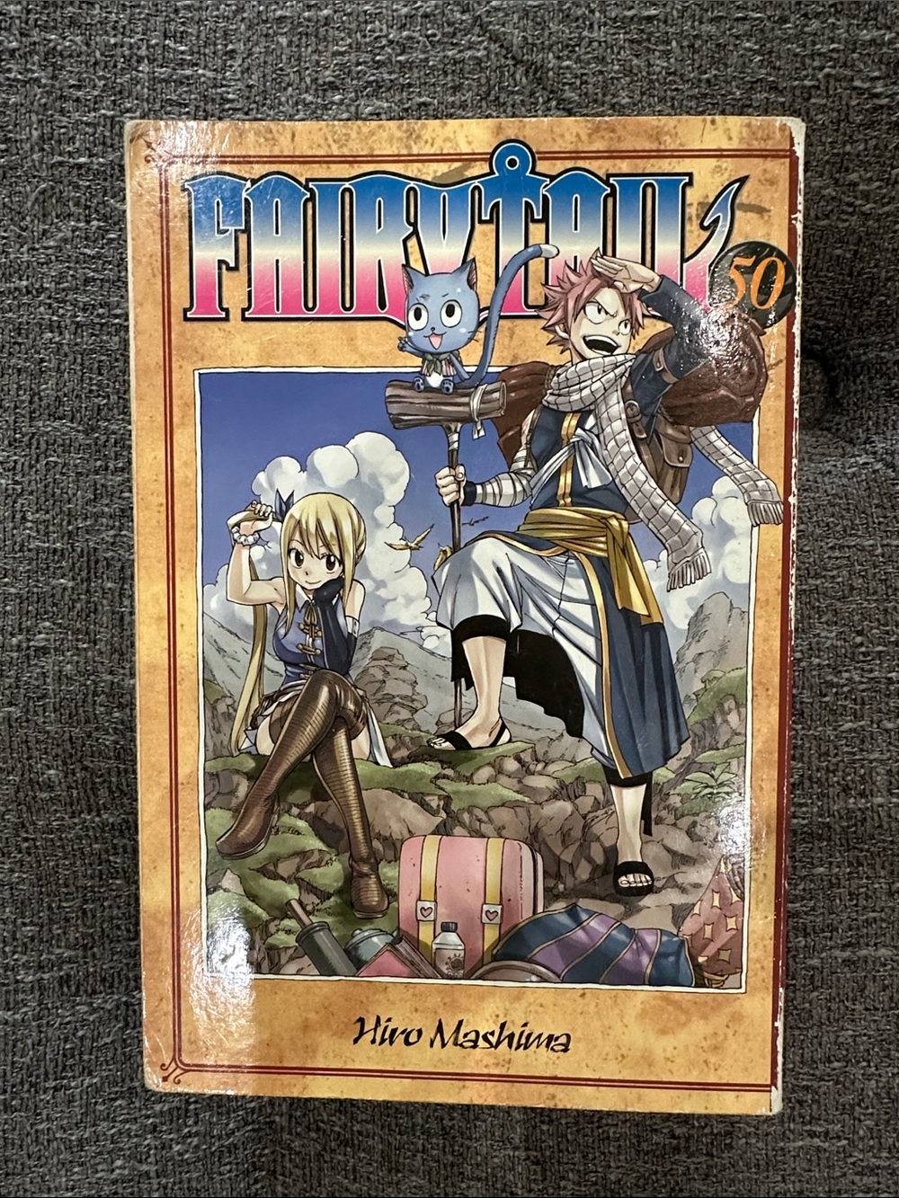 Fairy Tail Volume 50 Graphic Novel - Yellow and Blue Cover